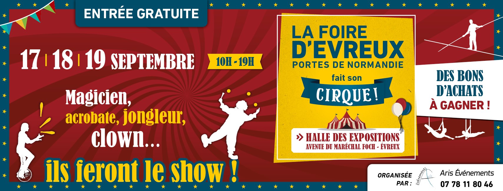 La foire d’Evreux 2021 fait son cirque !